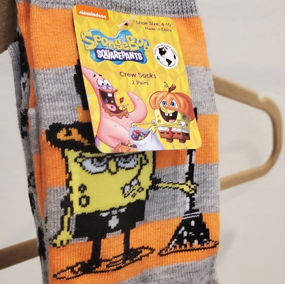 Halloween Spongebob Squarepants 👻 2 pack socks - Picture 3 of 6